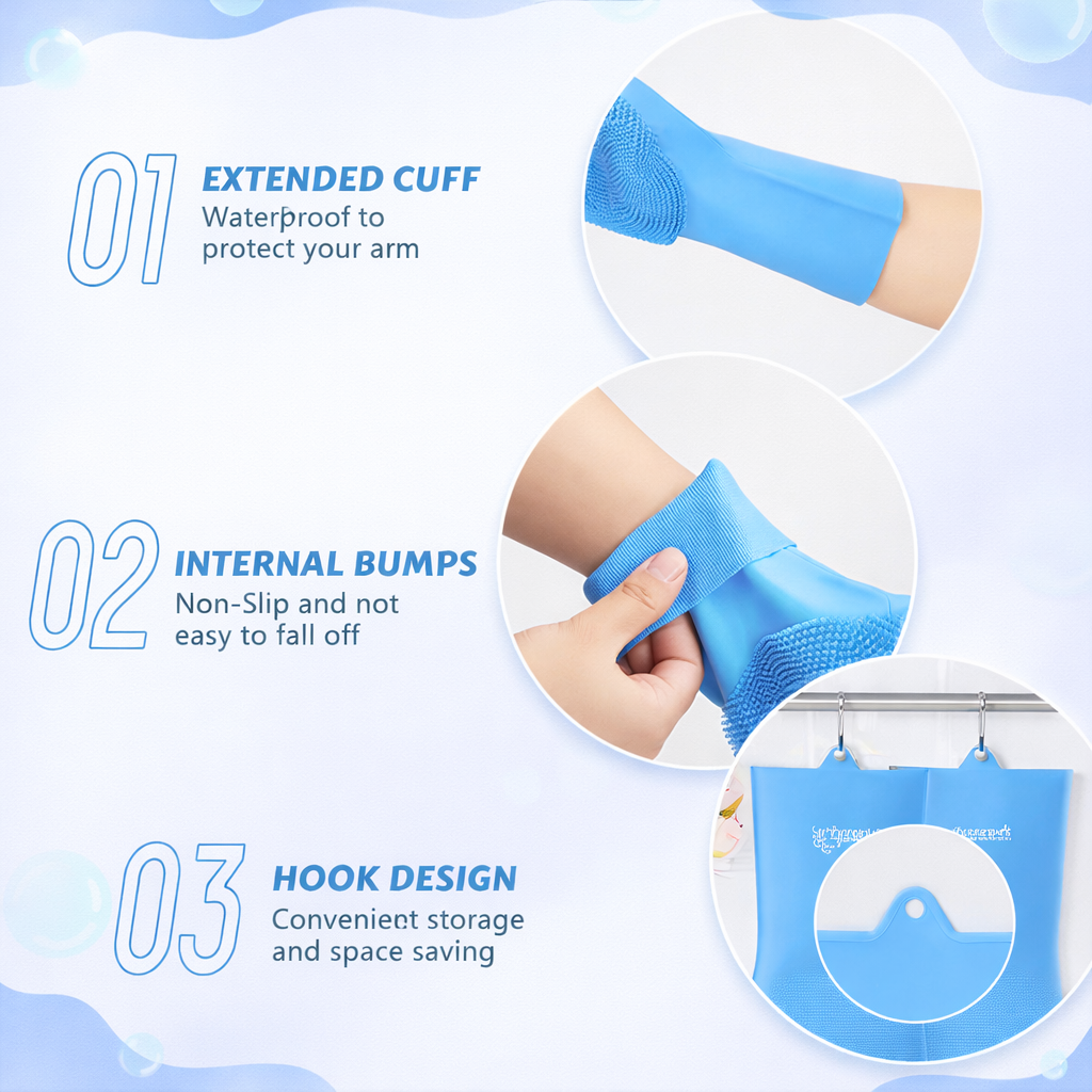 silicon dishwashing glovee