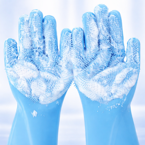 silicon dishwashing glovee