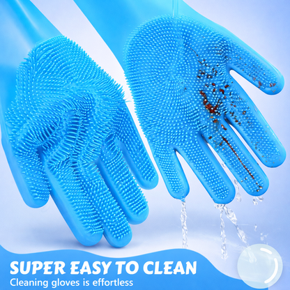 silicon dishwashing glovee